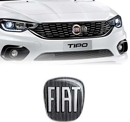 Fiat 14186H Adesivo 3D Ricambio Logo Nero per Tipo