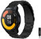 KeeFos 22MM Bracelet pour Xiaomi Redmi Watch 5 Active/Redmi Watch 5 Lite/Watch S3/Watch 2 Pro, Métal en Acier Inoxydable Bracelet pour Huawei Watch GT 5 46mm/Watch GT 5 Pro 46mm/GT 4 46mm - Noir