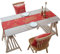 EHOMERY Zimmer Tisch Deko, Tischband rotes Gold Filz Elch Weihnachtsbaum Tischläufer Polyester 30x200CM