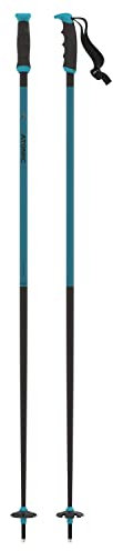 Atomic REDSTER X Skistöcke - Länge 130 cm - Zuverlässiger 4* Aluminium Skistock - Ergonomischem Griff am Stock - Stöcke mit 60mm-Pistenteller - Hochwertige Skistecken in Teal Blue
