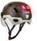 ILM Casque Velo VTT Homme Femme Homologué NTA8776 CE CPSC-Casque de Velo Route Adulte avec Visiere LED d'Alerte de Freinage,Marron,S/M