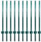ARIFARO Zaunpfosten 120cm robuste Metallpfosten, Packung mit 10, Kein Graben Garten U-Pfosten für Drahtzaun Stahlpfosten für Hof, Outdoor-Draht