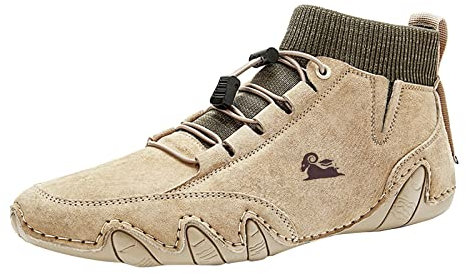 Stivali Uomo Cowboy Stivali da Pesca Uomo Alti Scarpe Uomo Senza Lacci estive Stivali Uomo Pelle Cowboy 2023 Scarpe Sneakers Donna Bianche A-C 26.99