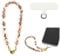 Poagoep Phone Charm Beaded Marble Cell Phone Lanyard Tether Tab Phone Chain Strap Hands-Free Wrist Strap Phone Strap Women Compatible iPhone 14 Pro Max/ 13 Pro Max/ 12 Pro Max Pink Zebra