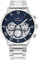 Tommy Hilfiger Multi Zifferblatt Quarz Uhr für Herren mit Silbernes Edelstahlarmband - 1710569