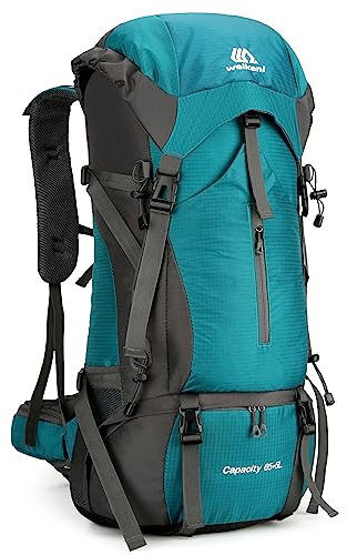 Lixada Wanderrucksack 70l Damen Men's Wasserabweisender Kletter-Camping-Rucksack Reise-Tagesrucksack wasserdichte Trockensäcke In Sports & Outdoors Mit Regenschutz