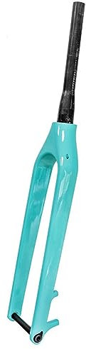 29fibra Di Carbonio MTB Forcella Rigida Freno A Disco Perno Passante 15x110mm Bicicletta Forcelle Anteriori 1-1/8 Tubo Conico Bicicletta Da Montagna Forcelle ( Color : Bianchi Green , Size : 29 )