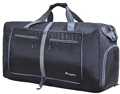 ehsbuy 100L Reisetasche Groß Faltbare Sporttasche Herren Damen mit Schuhfach Taschen Wasserdicht Saunatasche Travel Bag für Sports Urlaub Gym Übernachtung