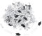 Graduation Deko Konfetti Schwarz Silber,500 Stk Bachelor Deko Tischdeko,Ausbildung Prüfung Bestanden Deko Abschluss Deko Confetti,Abschluss Hut Streudeko für Congratulations Grad Bestandene Prüfung