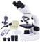 LAKWAR 40X-1000X Binocular Microscope for Adults with Microscope Slides Phone Holder & Specimen Preparation Kits, Compound Binocular Microscopes for Home Educational Study