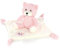 Nordstern Kuscheltier mit Schmusetuch Set - Babygeschenk für Mädchen zur Geburt in Strickoptik - Erstausstattung Schmusetier und Schnuffeltuch Bär in Rosa