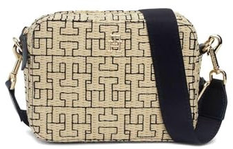 Tommy Hilfiger Unica City-Tasche für Damen, bestickt, braun