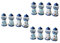 DOITOOL 12 Stk Leuchtturmdekor aus Eisen Tischdekoration Mikro-Landschaftsfigur - Dekoration Küsten Desktop-Eisenverzierung Eisen mediterranes Ornament das Mittelmeer Modell