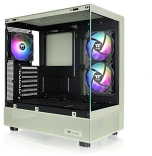 Thermaltake View 270 Plus TG ARGB Matcha Green Mid Tower E-ATX Case; 3x120mm ARGB Fans Included; Support Up to 360mm Radiator; Front & Side Dual Tempered Glass Panel; CA-1Y7-00MEWN-01; 3 Year Warranty