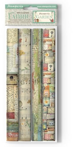 Stamperia- Soft Mould A5 for Scrapbooking, Albums, Bullet Journals and More, Nests, Suitable for Soft Clay, Ceramic Powder and More, Perfect for Hobbies, Crafts and Gifting (Garden)
