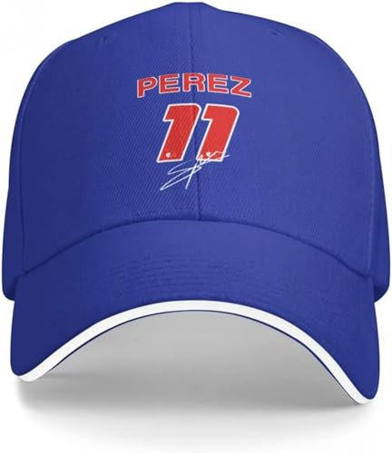 CAPHATMC Baseballmütze Hiphop Sonnenhut Sergio Perez Baseballmütze Visier Golfhut Mütze Damen Herren