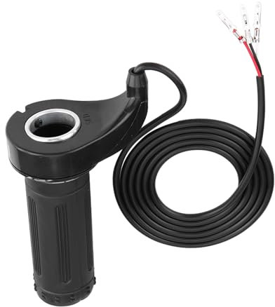 Sunicon Universal Ebike Throttle,Grip Electric Scooter Twist Grip Handle Grips with 3 Wires Electric Scooters Bicycles Pocket Bikes Mini Choppers Go Karts