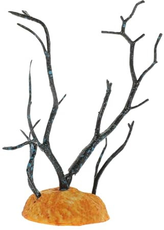 VANZACK Plante Artificielle pour Reptiles Décorative Socle Lesté en Plastique Taille Moyenne Décor D'habitats De Reptiles Ornement Naturel pour Terrarium Adaptée Aux Lézards Et Autres