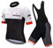VeloZenith Herren Radtrikot Set Fahrradbekleidung Schnell Trocknend (Radjacke und Radhose mit Sitzpolster) (2XL (Look at Size Chart), Schwarz/Weiß)