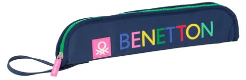 safta BENETTON DAMERO - Porta flauti, Portatodo, Qualità e Massima Resistenza, Flauto, Strumento Musicale, 37x2x8 cm, Blu navy, M, Casual
