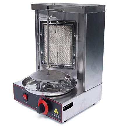 Gasgrill Grillmaschine Tischgrill Edelstahl BBQ Grill mit Infrarot 2000W Temperaturregelung LPG für Camping Restaurant 1 Brenner 10kg Belastung