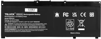 TSLUCK SR04 SR04XL Batteria per für HP Omen 15-CE0XX 15-DC0XX 15-CE018DX Pavilion 15-CB000 15-CE000 15-CB0XX 15-CX0XX Serie 917678-1B1 917678-2B1 917724-855 HSTNN-DB7W HSTNN-IB7Z
