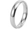 Wycian Partnerringe Lesben, Engagement Ring For Women Wolframstahl Silber-4mm Größe 49 (15.6) 4mm Poliert Anpassbar für Frau Vatertag