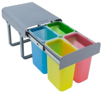 Pattumiera estraibile 4 contenitori da 8 litri EKKO9006