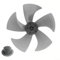 Generale plastica 5 foglie silenziose pale del ventilatore con dado di ricambio, lame di ricambio a basso rumore, per ventilatori domestici da 35,5 cm (nero trasparente)