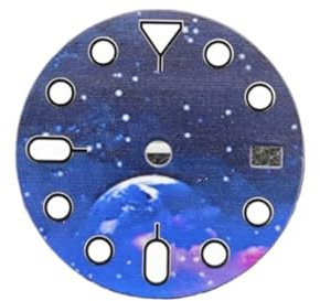 1pc NH35 Uhr Zifferblatt Starry Sky Lunar Star Uhr Gesichter Mit Grün Leuchtende Umwandlung Uhr Zubehör for NH35 / NH34 Bewegung(7)