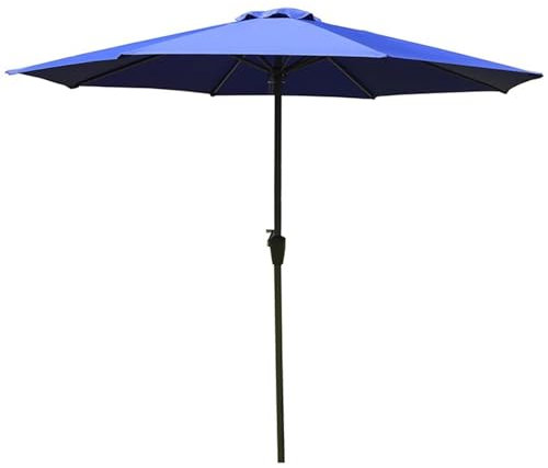 Sombrilla grande plegable de 2,7 m para jardín, terraza, balcón, 8 varillas.