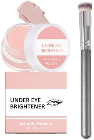 EONFAVE Under Eye Brightener, correttore occhiaie con pincel, penna di copertura Under Eye Color Corrector, a lunga durata