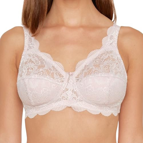 SUSA BH Damen ohne Bügel Latina, Damen-BHs mit genähten Cups & längenverstellbarem Träger, Idealer Halt,Häkchenverschluss