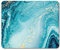 Blue Gold Marble Effect Mouse Mat Pad - Paint Art Artist Gift Computer #13254