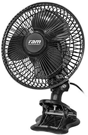 R A M Quality Quiet 6 7 Oscillating Clip Fan Grow Tent Hydroponics Cooling Fan (7)
