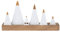 Räder Living Xmas Lichtobjekt Berge aus Porzellan und Akazienholz mit Goldakzenten in der Größe 25x7x13,5cm, 89874