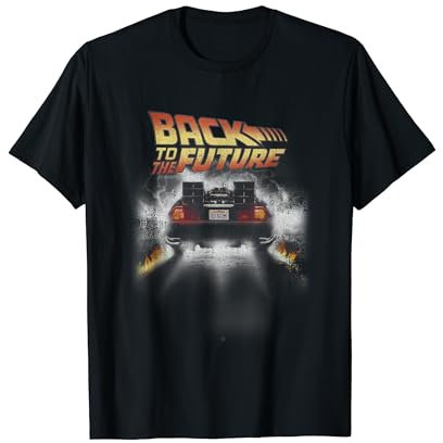 Back To The Future Vintage Delorean Peel Out T-Shirt