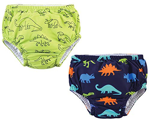 Hudson Baby Unisex Swim Diapers, Dinosaurs, 6-12 Months