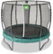 EXIT Toys Allure Premium Rundes Trampolin - ø305cm - Extra Lange Federn für erfahrene Springer - Mit Fußschutzsystem - Premium-Sicherheitsnetz - Wasserabweisend - Starkes Trampolin - Grün