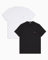 EMPORIO ARMANI Herren 2-Pack Crew Neck T-Shirt, schwarz/weiß, Large