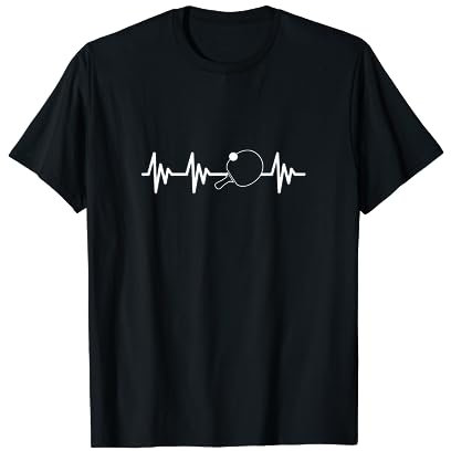 Tischtennis Herzschlag Ping-Pong Tischtennisspieler T-Shirt
