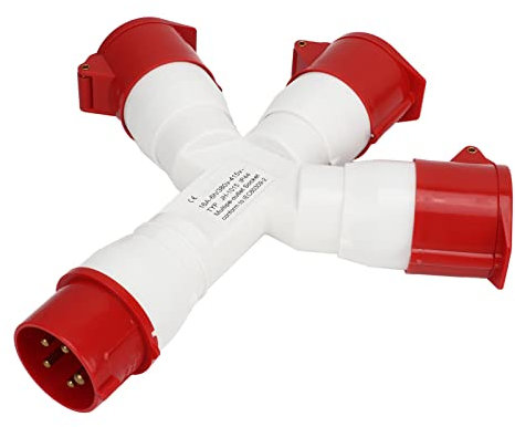 Spina Industriale A 5 Pin Presa Multipla 380‑415 V 3 Fasi 16 A Connettore Aeronautico A Conchiglia PA66 Impermeabile, Isolamento, Resistente All'usura, Ignifugo per Uso Industriale
