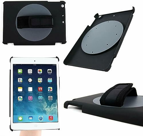 BIDcreations - Custodia girevole per Apple iPad e cinturino regolabile per iPad Air (16 GB, 32 GB, 64 GB, 128 GB, 256 GB), perfetto per spostarsi in treno o insegnare (Apple iPad Mini 2)