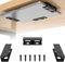 FOROIRON 3-Piece Under Desk Laptop Mount with Anti-Scratch Felt Board and Durable Shelf for Storage