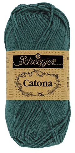 Scheepjes - Scheepjes Catona 244 Spruce Yarn - 10x50g