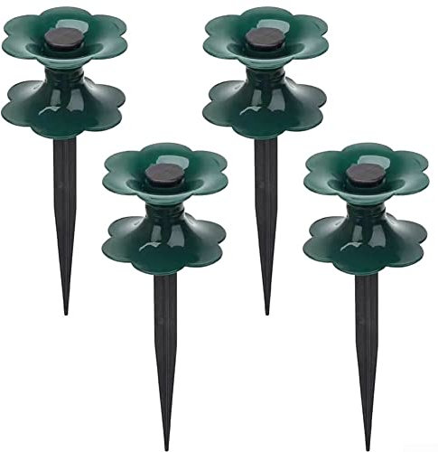 ZYWUOY Garden Hose Guide Spike, 4Pcs Water Pipe Supports Guide Wheels Garden Hose Guide Peg Stake Hose Guide Spikes For Garden Yard