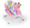 Bright Starts, Pink Paradise Tragbare Babywippe Babyschaukel mit vibrierendem Sitz und Spielzeugstange, Max. Gewicht 9 kg, Alter 0-6 Monate