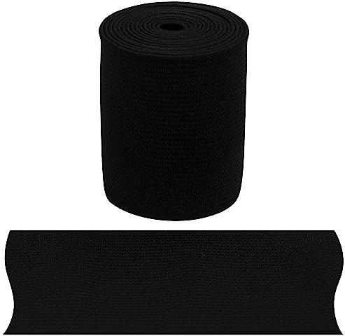 AERZETIX - C67407 - Gummiband flach gewebt 1 m - breite 50 mm - Farbe schwarz - aus Polyester und Latex - konfektion, kurzwaren, nähen, Bekleidung, Stoffe, gürtel, Hosen, Rocke