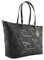 Emporio Armani Borsa shopping media con fibbia centrale, nero/nero, Nero/nero, Taglia unica, Borsa shopping media con fibbia centrale