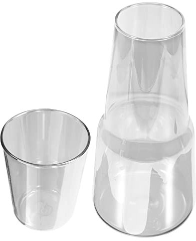 Didiseaon 1 Juego Botella De Agua Fria Para Una Jarra De Agua De Vidrio Botella De Vidrio De Escritorio De Noche Garrafas De Agua De Mesita De Noche Jarra De Bebidas Tetera Verano